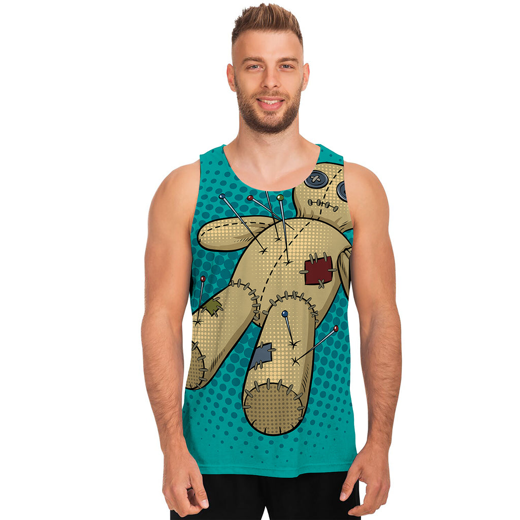 Voodoo Doll Print Men's Tank Top