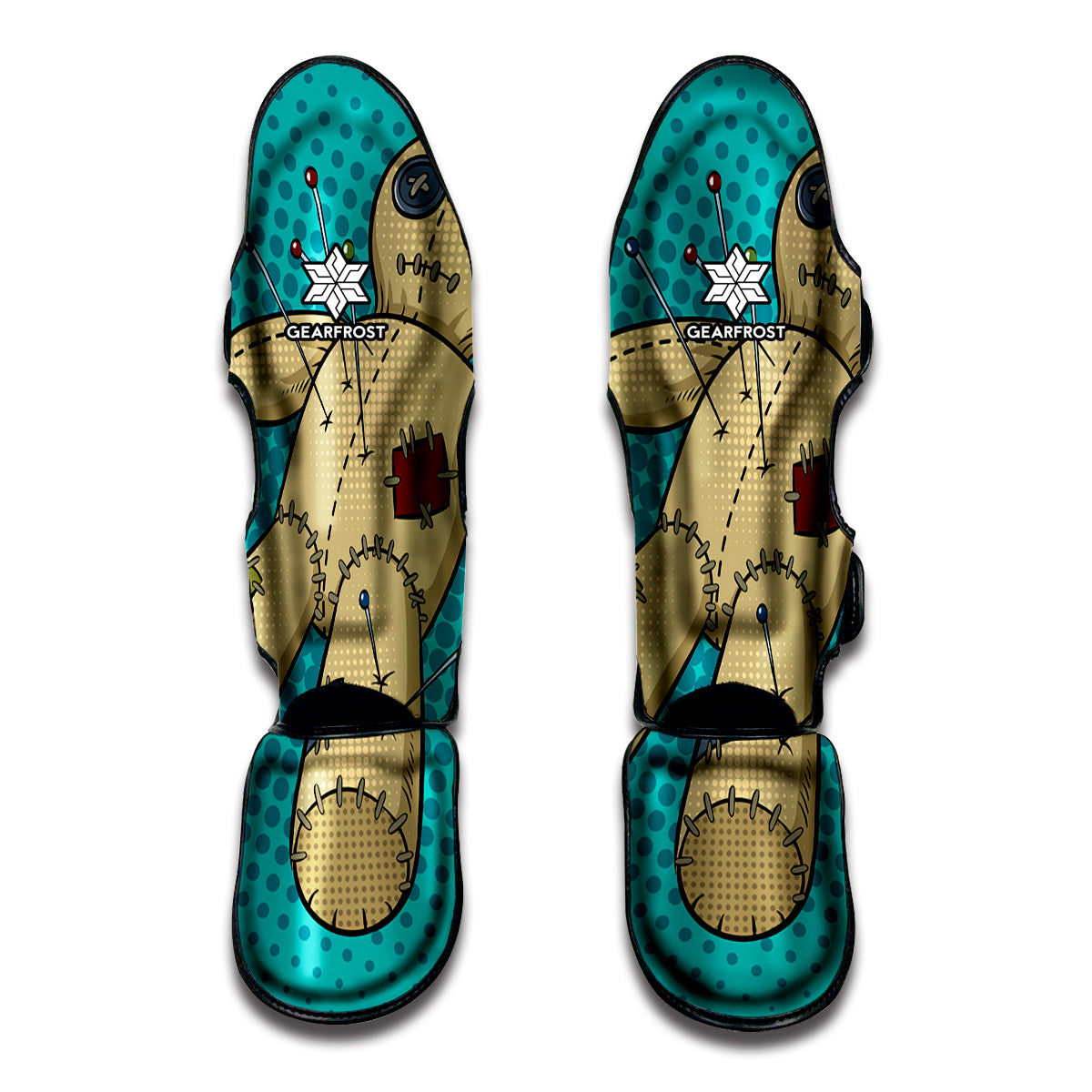 Voodoo Doll Print Muay Thai Shin Guard