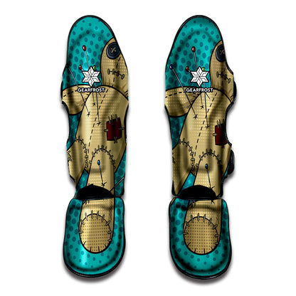 Voodoo Doll Print Muay Thai Shin Guard