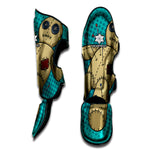 Voodoo Doll Print Muay Thai Shin Guard