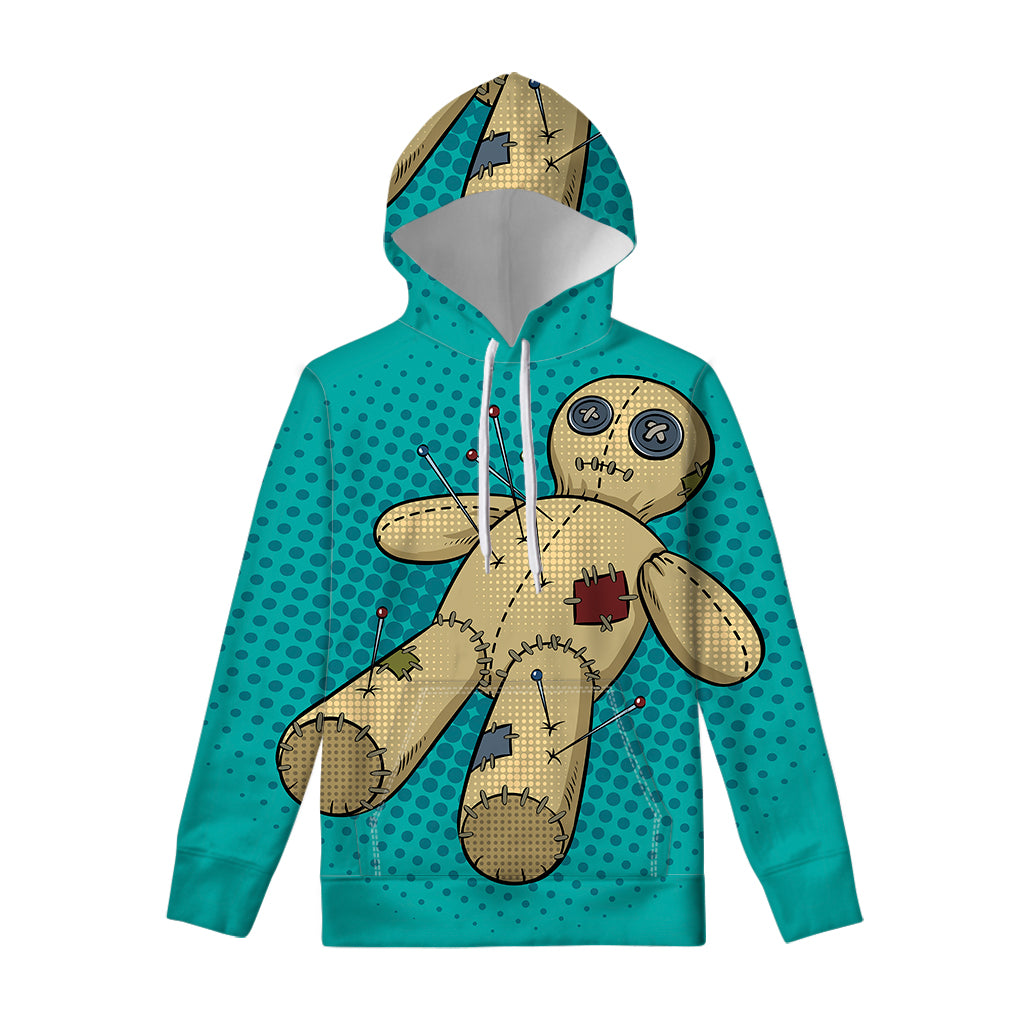 Voodoo Doll Print Pullover Hoodie