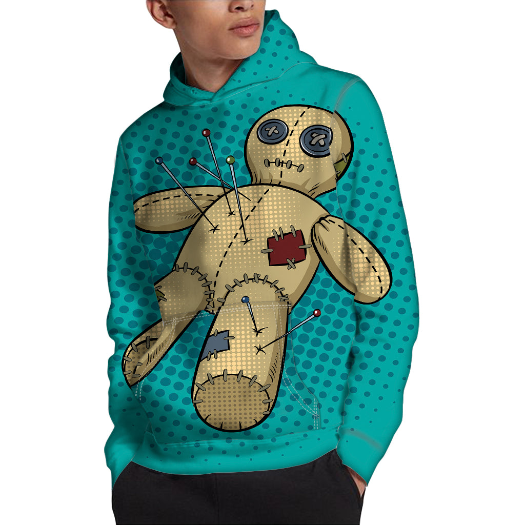 Voodoo Doll Print Pullover Hoodie