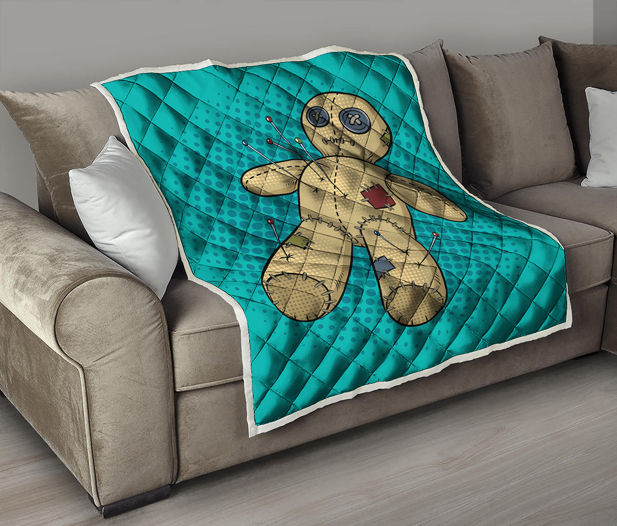 Voodoo Doll Print Quilt