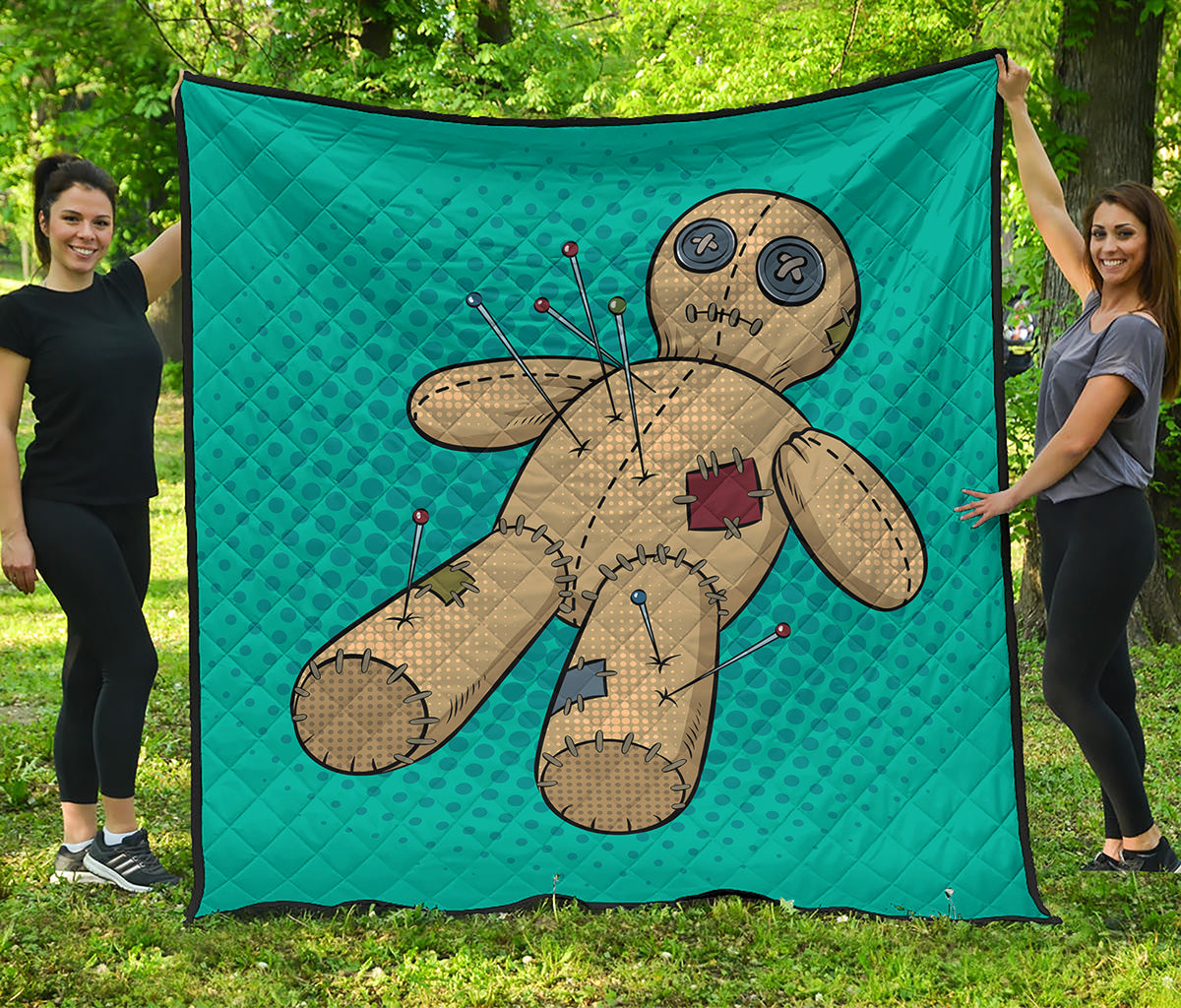 Voodoo Doll Print Quilt