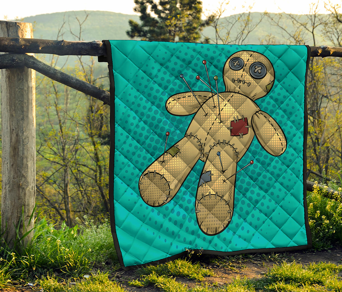 Voodoo Doll Print Quilt