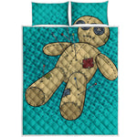 Voodoo Doll Print Quilt Bed Set