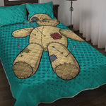 Voodoo Doll Print Quilt Bed Set