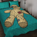 Voodoo Doll Print Quilt Bed Set