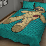 Voodoo Doll Print Quilt Bed Set