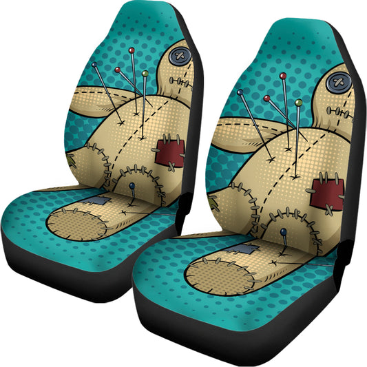 Voodoo Doll Print Universal Fit Car Seat Covers