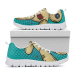 Voodoo Doll Print White Sneakers
