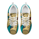 Voodoo Doll Print White Sneakers