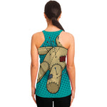 Voodoo Doll Print Women's Racerback Tank Top