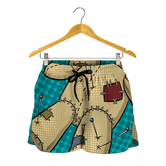 Voodoo Doll Print Women's Shorts