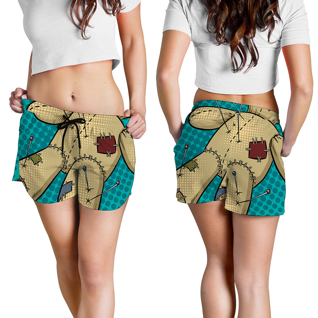 Voodoo Doll Print Women's Shorts