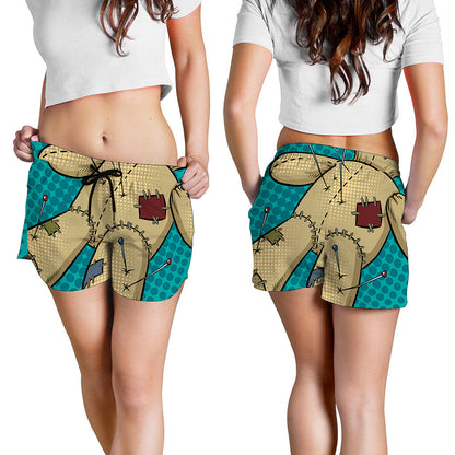 Voodoo Doll Print Women's Shorts