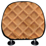 Waffle Pattern Print Car Headrest Covers