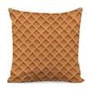 Waffle Pattern Print Pillow Cover