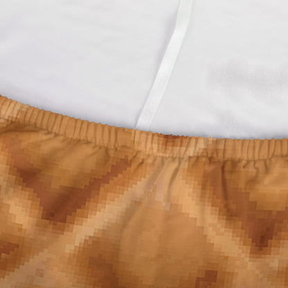 Waffle Pattern Print Sofa Cover