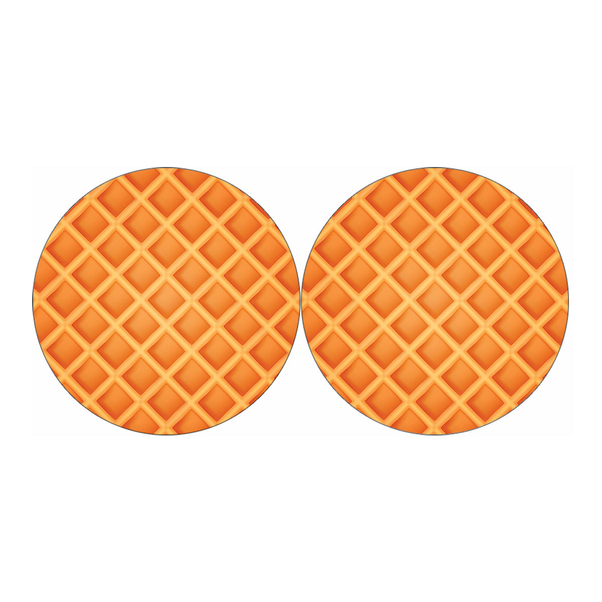 Waffle Print Car Coasters