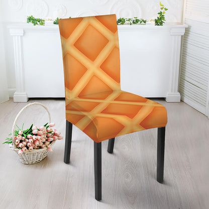 Waffle Print Dining Chair Slipcover