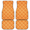 Waffle Print Front and Back Car Floor Mats