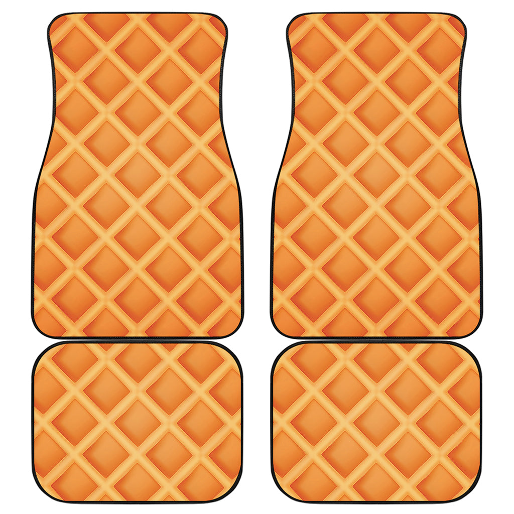 Waffle Print Front and Back Car Floor Mats