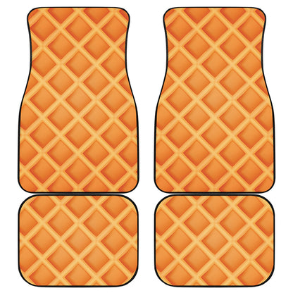 Waffle Print Front and Back Car Floor Mats