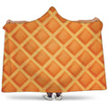 Waffle Print Hooded Blanket