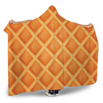 Waffle Print Hooded Blanket