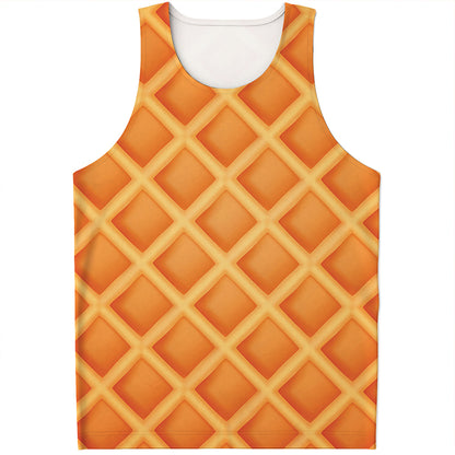 Waffle Print Men's Tank Top