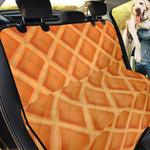 Waffle Print Pet Car Back Seat Cover