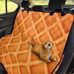 Waffle Print Pet Car Back Seat Cover