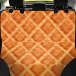 Waffle Print Pet Car Back Seat Cover