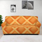 Waffle Print Sofa Cover