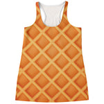 Waffle Print Women's Racerback Tank Top