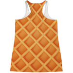 Waffle Print Women's Racerback Tank Top