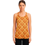 Waffle Print Women's Racerback Tank Top