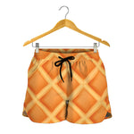 Waffle Print Women's Shorts