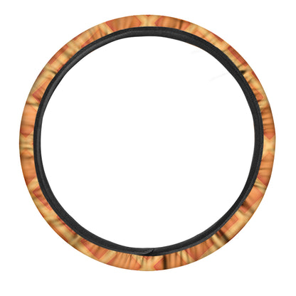 Waffle Texture Print Car Steering Wheel Cover