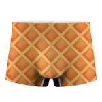 Waffle Texture Print Men's Boxer Briefs