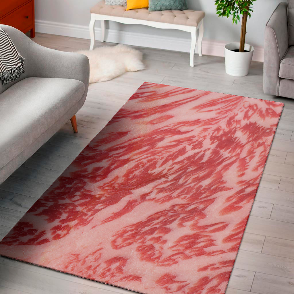 Wagyu Beef Meat Print Area Rug
