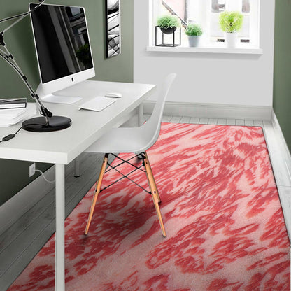 Wagyu Beef Meat Print Area Rug