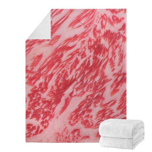 Wagyu Beef Meat Print Blanket