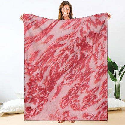 Wagyu Beef Meat Print Blanket