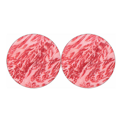 Wagyu Beef Meat Print Car Coasters