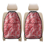 Wagyu Beef Meat Print Car Seat Organizers