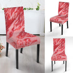 Wagyu Beef Meat Print Dining Chair Slipcover