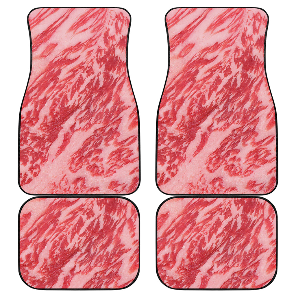 Wagyu Beef Meat Print Front and Back Car Floor Mats