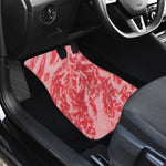 Wagyu Beef Meat Print Front and Back Car Floor Mats